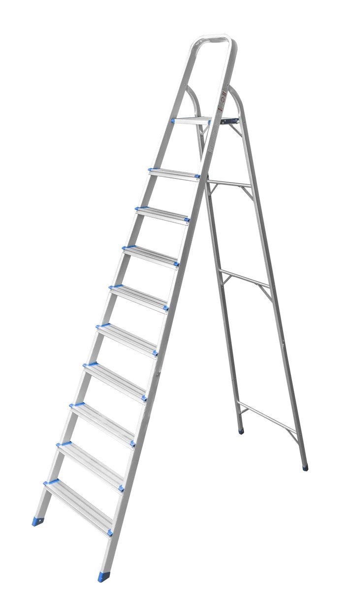 10 step aluminium ladder