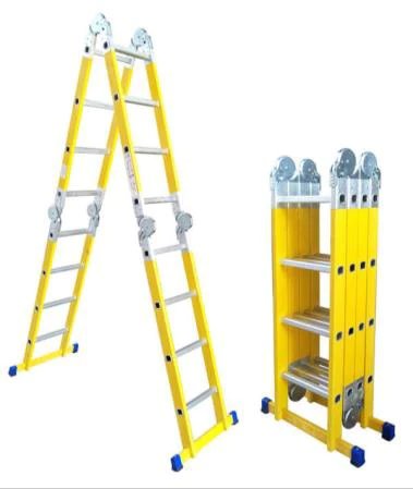 4by4 16fts Multipurpose Fiberglass Ladders - Front View